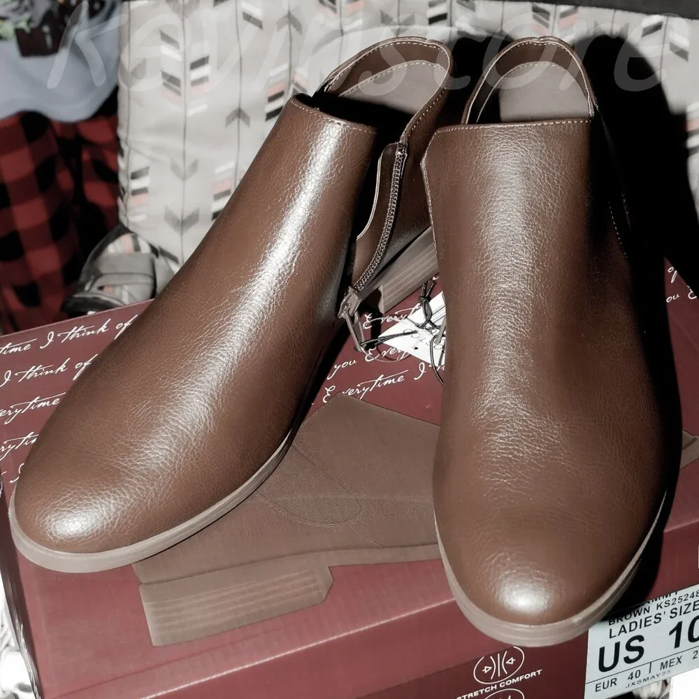 Kensie‎ Women's Short Boot, Brown